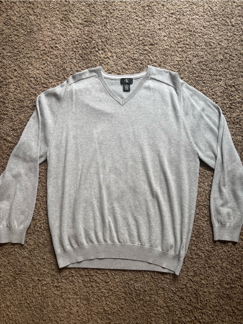 Calvin Klein Heather Gray Crewneck Sweater